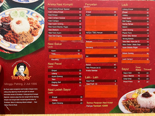 Depot Bu Rudy Anjasmoro Surabaya - Gastronomi dan perhotelan
