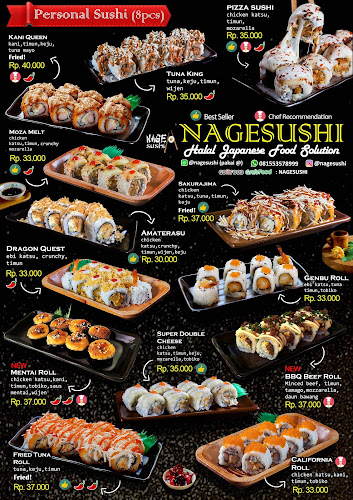 Makanan Jepang Halal Surabaya Nagesushi - Surabaya