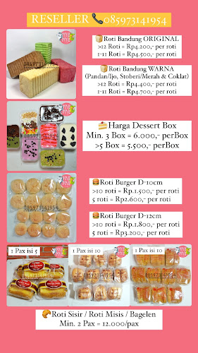 ROTI TAWAR BAKAR BANDUNG & ROTI BURGER & DESSERT BOX & BESEK BAMBU SURABAYA