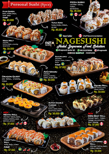 Makanan Jepang Halal Surabaya Nagesushi - Surabaya