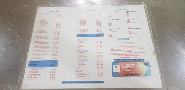 Restoran Sederhana Masakan Padang - Kota Makassar