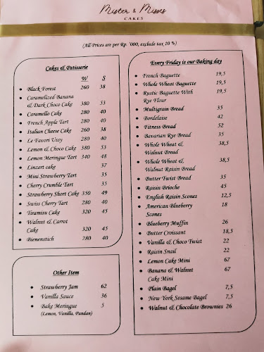 Opinii despre Mister & Misses Cakes în Kota Bogor - Gastronomi dan perhotelan