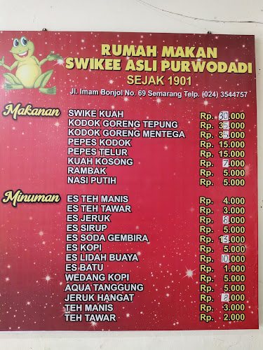 Opinii despre RM Swikee Purwodadi în Kota Semarang - Gastronomi dan perhotelan