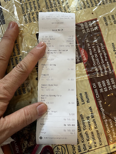 Bakmie Gang Sempit - Gastronomi dan perhotelan