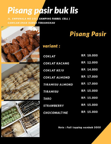 Pisang pasir buk lis