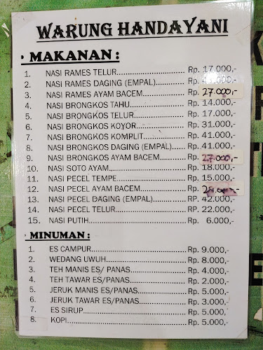 Warung Brongkos Handayani
