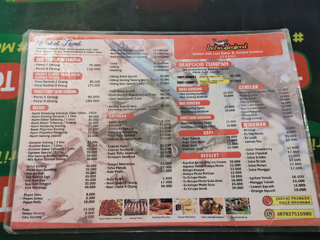 Opinii despre RM Indra Seafood Nancang în Kota Serang - Gastronomi dan perhotelan
