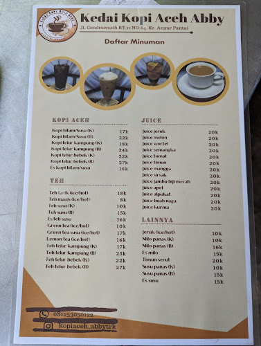 Kedai Kopi Aceh Abby - Gastronomi dan perhotelan