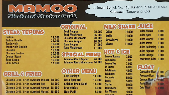 MAMOO Steak & Chicken Grill - Kota Tangerang