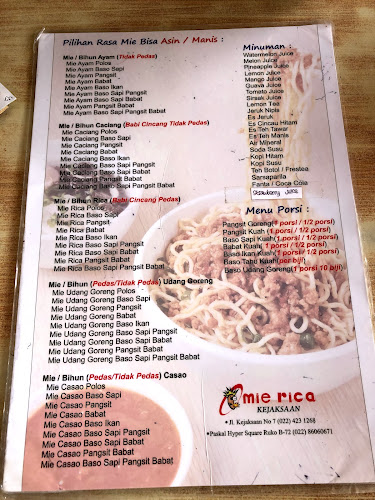 Opinii despre Mie Rica Kejaksaan în Kota Bandung - Gastronomi dan perhotelan