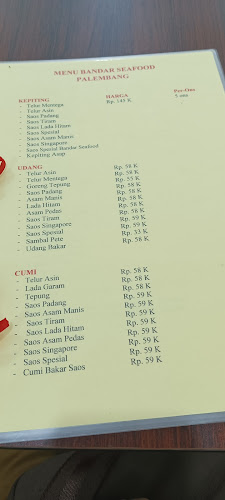 Bandar Seafood Palembang - Kota Palembang