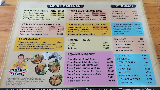 Ayam Kremes Cak Iwan - Gastronomi dan perhotelan