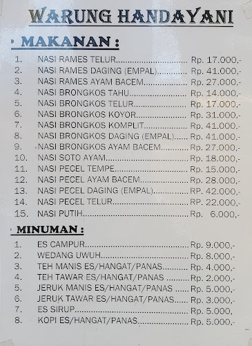 Opinii despre Warung Brongkos Handayani în Kota Yogyakarta - Gastronomi dan perhotelan