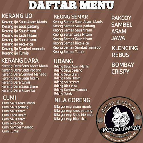 Opinii despre SEMAR SEAFOOD în Kota Semarang - Gastronomi dan perhotelan