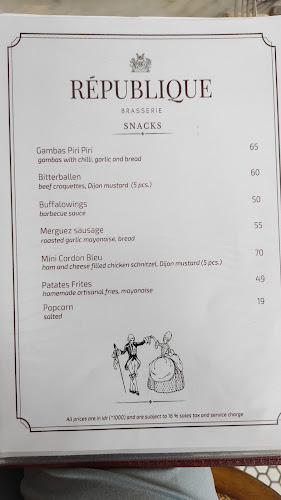 Brasserie République - Gastronomi dan perhotelan