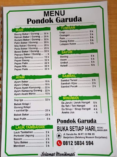 Rumah Makan Pondok Garuda