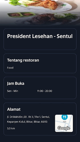 President Lesehan 1 - Kota Blitar