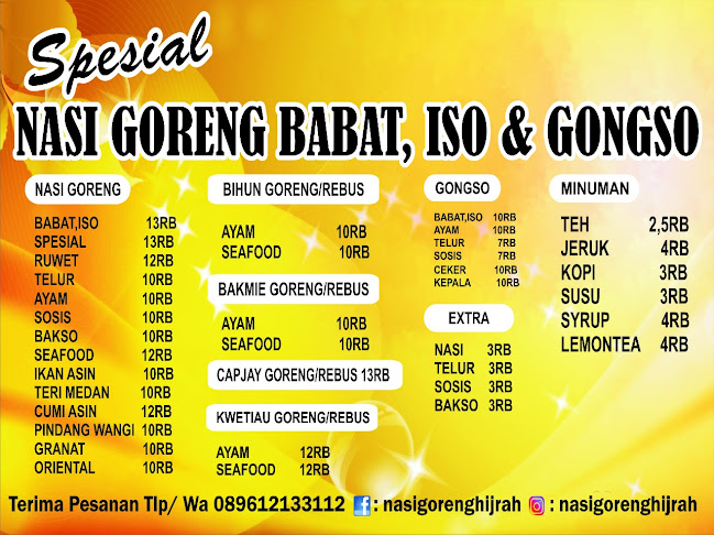 Comentarii opinii despre Nasi Goreng HIJRAH Spesial Babat & Iso