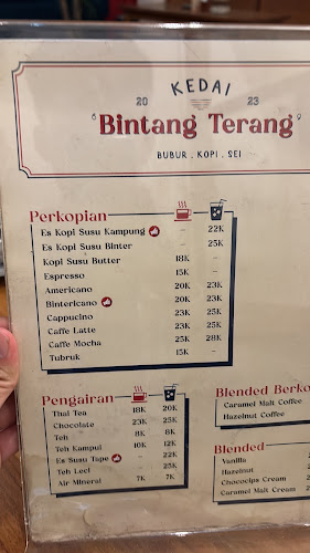 Kedai Bintang Terang - Gastronomi dan perhotelan
