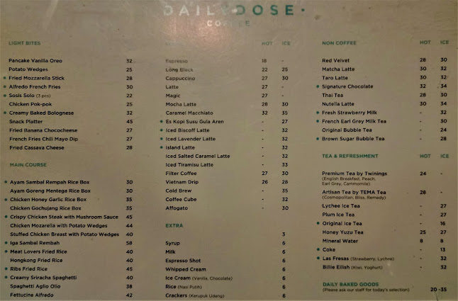 Opinii despre Dailydose Coffee & Eatery în Kota Bogor - Gastronomi dan perhotelan