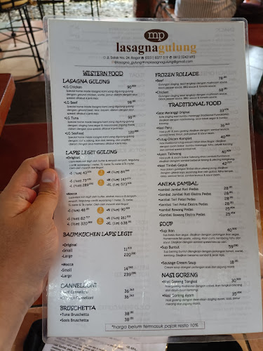 MP Lasagna Gulung - Gastronomi dan perhotelan