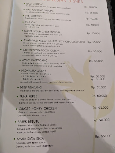 Opinii despre Monalisa Cafe în Kota Denpasar - Gastronomi dan perhotelan