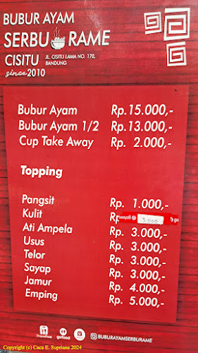 Bubur Ayam Serbu Rame