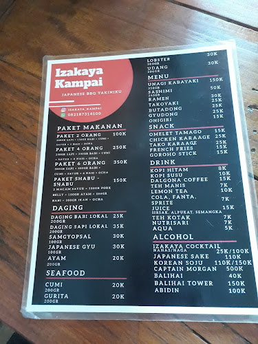 Opinii despre Izakaya Kampai în Kota Tomohon - Gastronomi dan perhotelan
