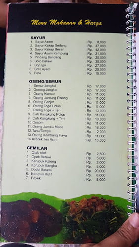 Comentarii opinii despre Rumah Makan Khas Betawi Babeh Sadeli