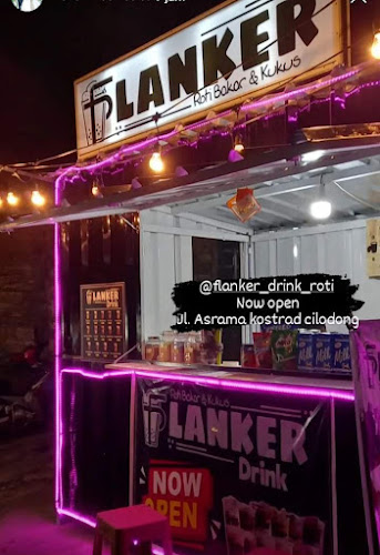 Flanker drink dan roti bakar kukus - Kota Depok