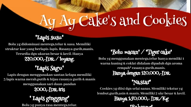 Ay Ay Cake's and Cookies