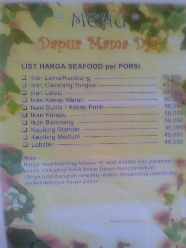 Opinii despre Dapur Mama Dju în Kota Sorong - Gastronomi dan perhotelan
