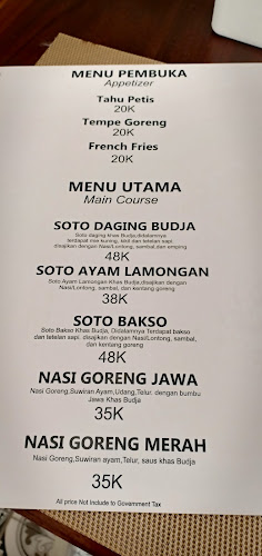 Rumah Makan Budja - Gastronomi dan perhotelan