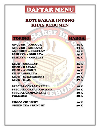Roti Bakar Arfa Khas Bandung