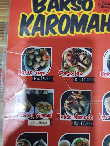 Bakso karomah - Gastronomi dan perhotelan