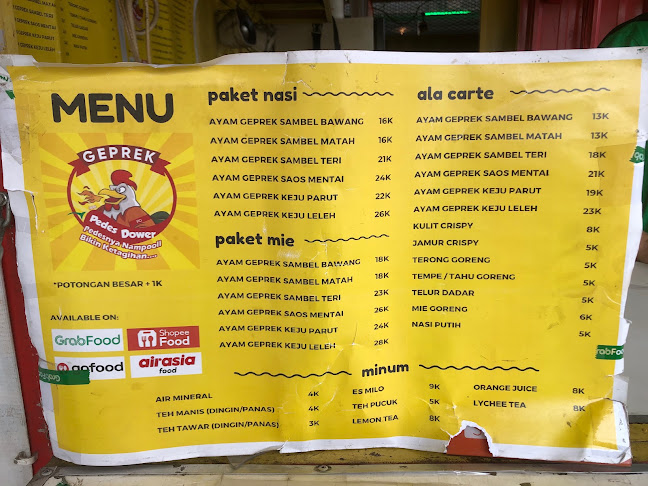 Ayam Geprek Pedes Dower - Pondok Kacang