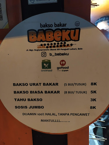 Bakso Bakar BABEKU - Kota Surakarta