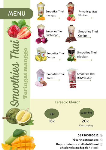 Teringat manggo smoothies