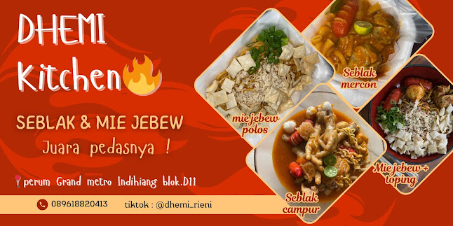 Mie jebew & Seblak Prasmanan Teh Dhemi