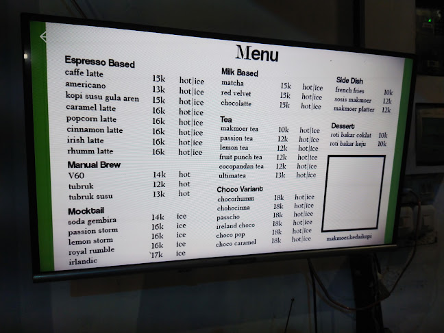 Kedai Kopi MAKMOER - Gastronomi dan perhotelan