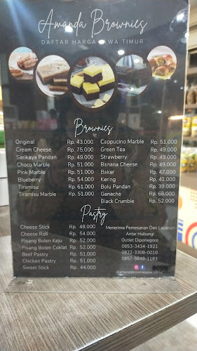 Amanda Brownies Diponegoro - Gastronomi dan perhotelan