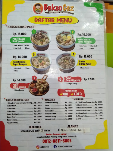 Opinii despre Bakso Cez Onta Lama în Kota Makassar - Gastronomi dan perhotelan