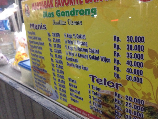 Martabak favorite bangka mas gondrong - Gastronomi dan perhotelan