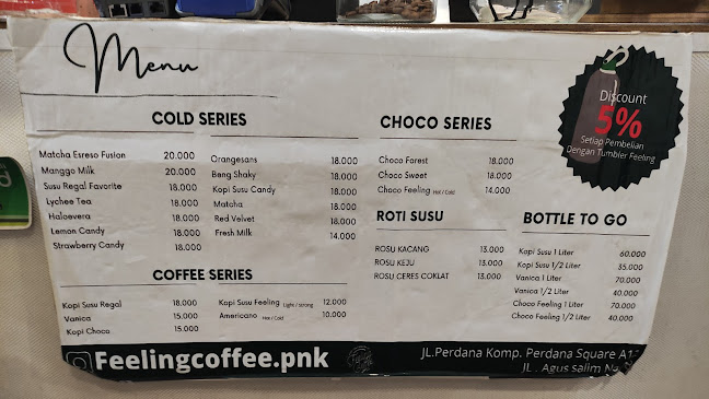 Opinii despre Feeling Coffee Agus Salim în Kota Pontianak - Gastronomi dan perhotelan