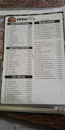 Kedai W 24 - Gastronomi dan perhotelan