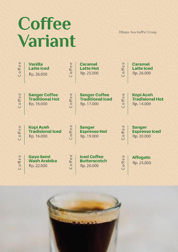 Dhapu Ava Koffie Sudirman - Gastronomi dan perhotelan
