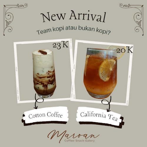 Maroan Coffee-Snack-Eatery - Gastronomi dan perhotelan