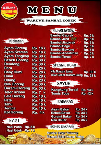 Opinii despre Warunk Sambal Cobek în Kota Medan - Gastronomi dan perhotelan