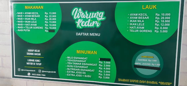 Warung Makan Kediri - Gastronomi dan perhotelan