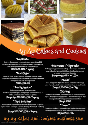 Opinii despre Ay Ay Cake's and Cookies în Kota Pangkal Pinang - Gastronomi dan perhotelan